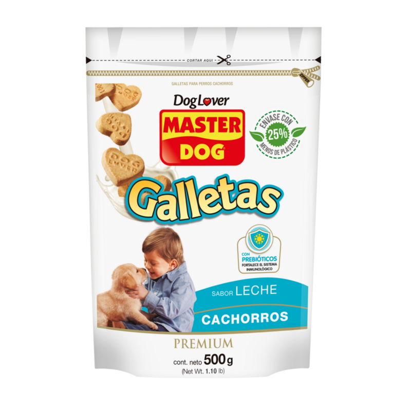 Master Dog - Cachorros Snacks - Leche